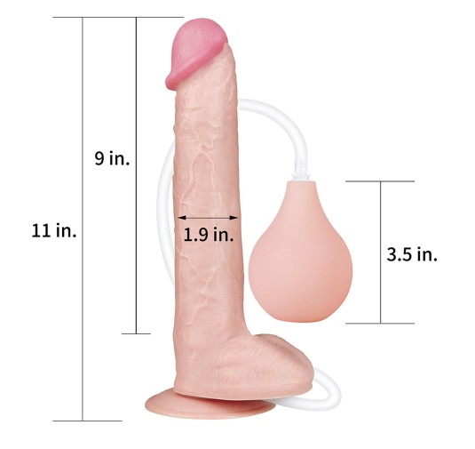 Dildo realistyczne z przyssawką i wytryskiem penis